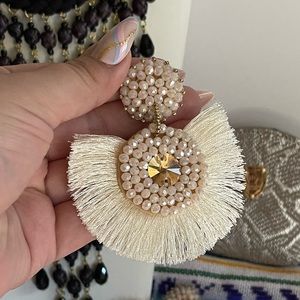 Large handmade earrings.